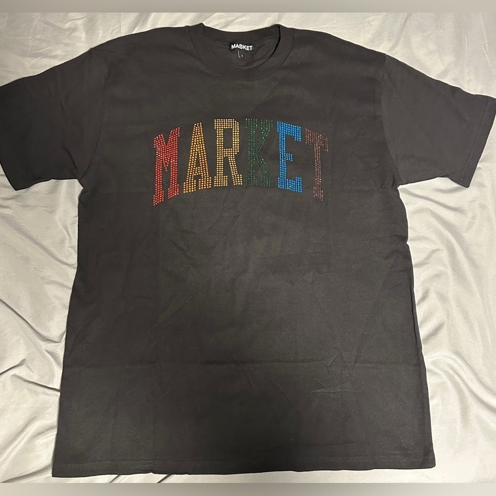 Market Black Graphic T-Shirt New